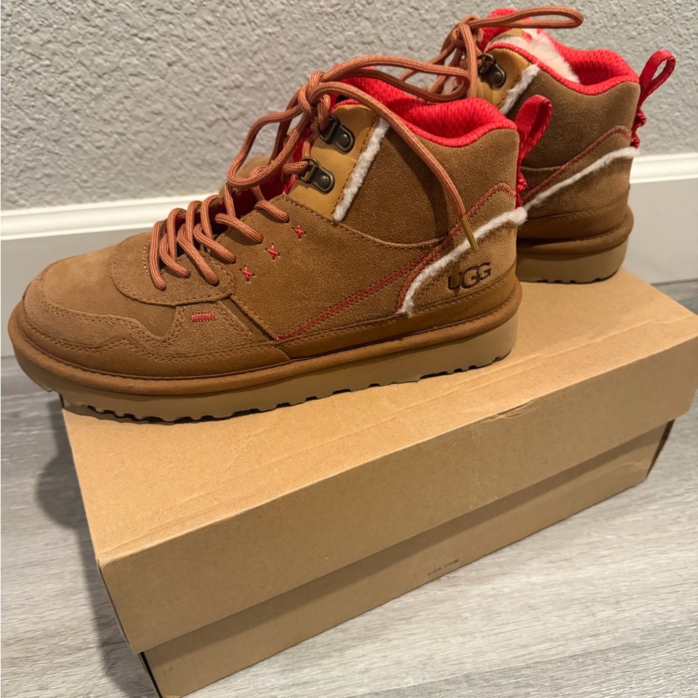 UGG Heritage Suede Boots in Brown and Red